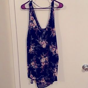 NWT Torrid Floral Chiffon Hi Low Tank Sz 2X